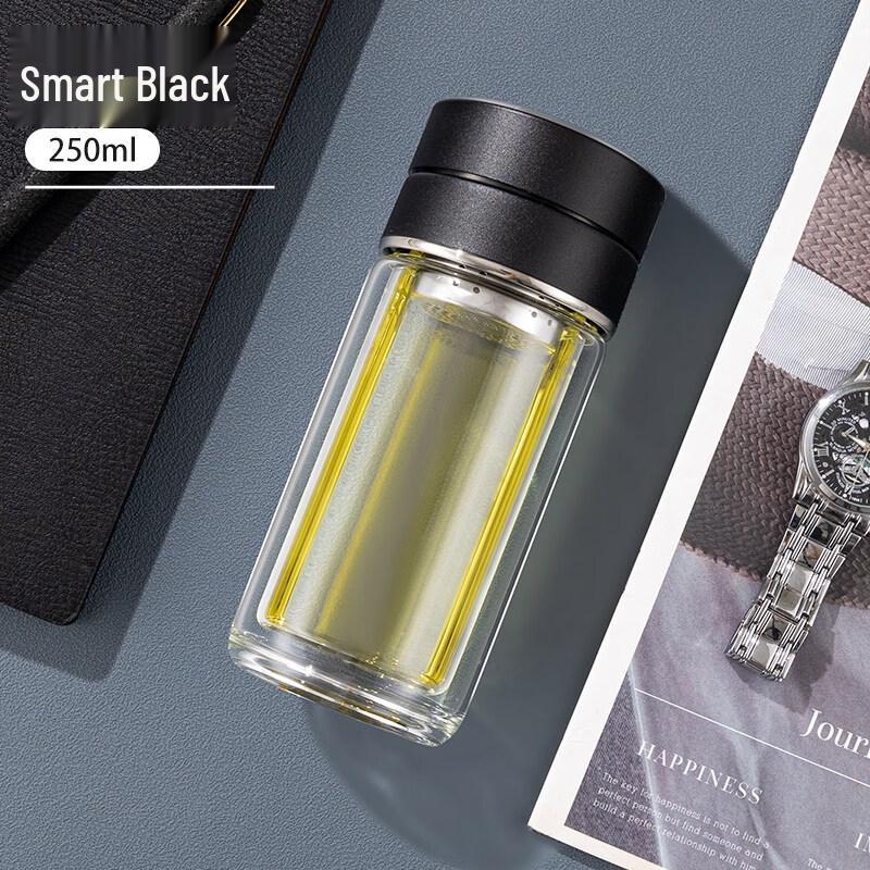 Yuzhuxun Double-Wall Glass Tea Infuser Mug