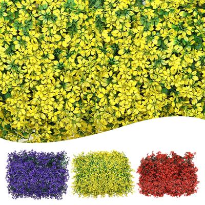 Erba artificiale di alta qualità, pianta di foglie di prato simulate
