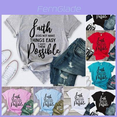 Stylish And Comfortable Women Summer Fashion Christian T-shirt Casual Plus Size