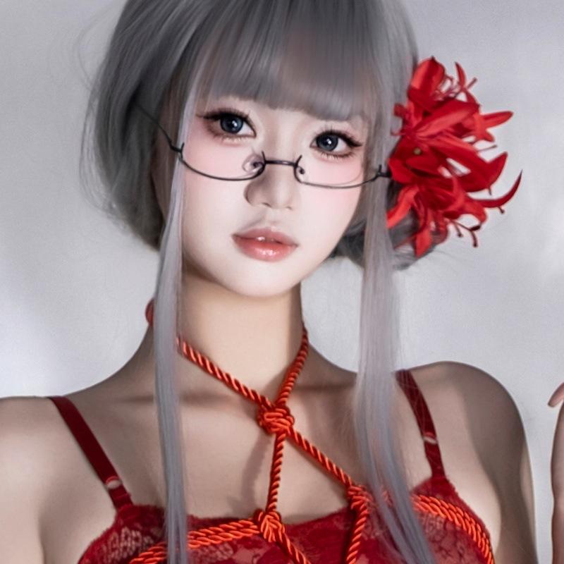 Pure desire wind flower hairpin super fairy simulation lace clip hairpin Korean high-end hair accessories seaside vacation photo shooting One size fits all