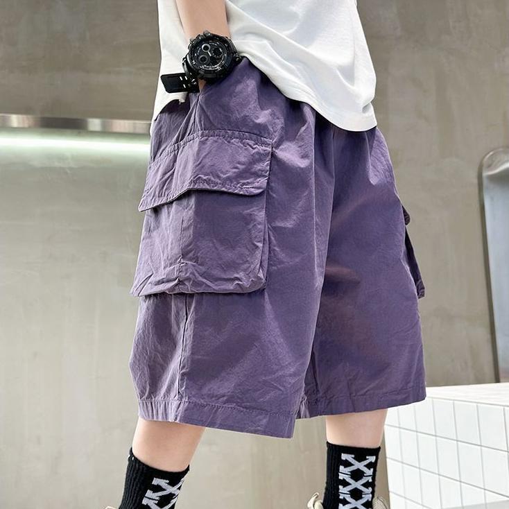 Sommer Kinder dünne abgeschnitten Arbeitshose lose Sporthose Jungen Shorts Trend