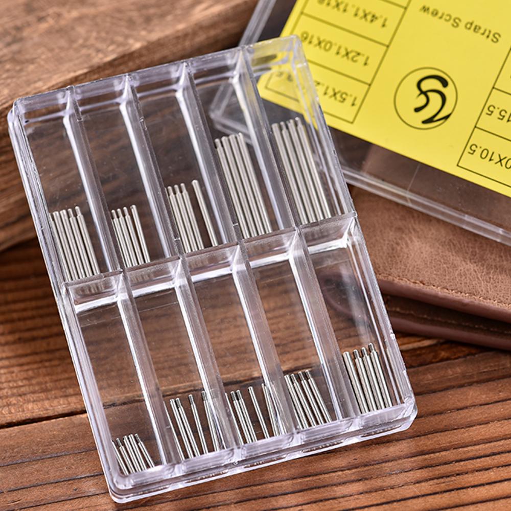 STAPELP Watch Bands Screws Strap Screws 10 Size Watch Screws All Steel Thread Screw Rod Band Connector Repair Steel Watch Band