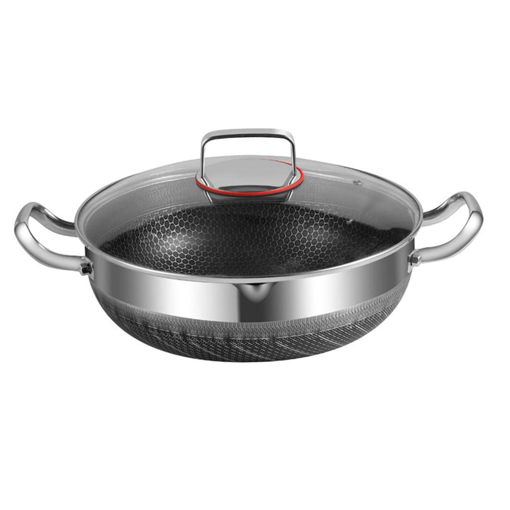 Stainless Steel Cooking Pot with Handles for Induction Cooktop