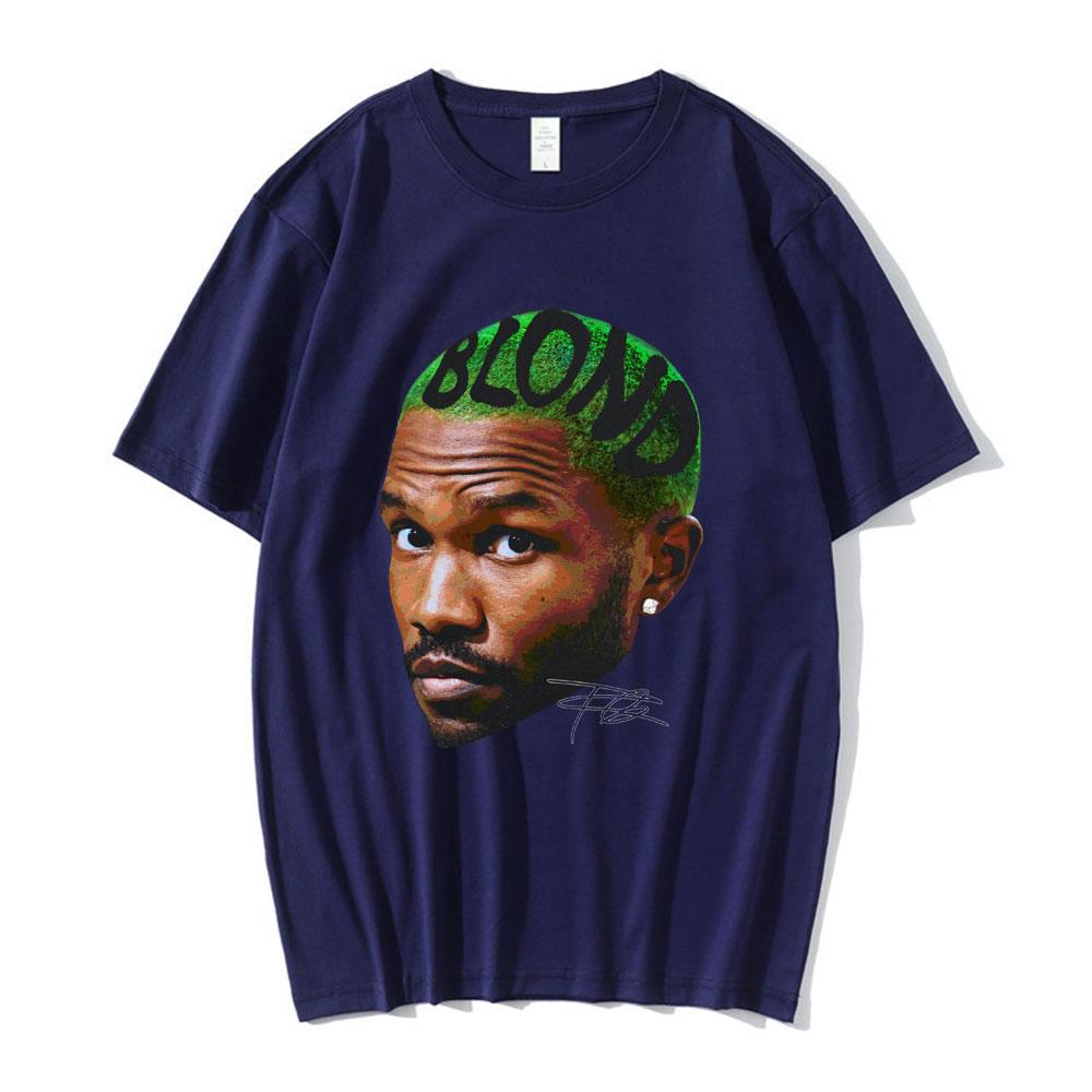 Frank Vintage Graphic T Shirt Blond Hip Hop Popular Music Singer R&B T-shirt Women Fashion Oversized Short Sleeve T-shirts Tops