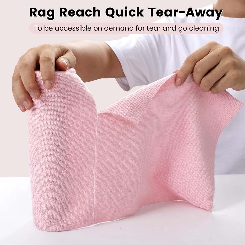 Microfiber Cleaning Cloth Roll, Tear Away Microfiber Kitchen Towels 20Pcs, Reusable Washable Rags, Scratch Free, Ultra Absorbent Dish Rags