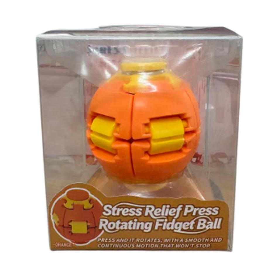 3D Printed Press-To-Spin Fidget Ballone Click Deform Fidget Spinner Ball, Smooth Rotating Stress Relief Sensory Toy