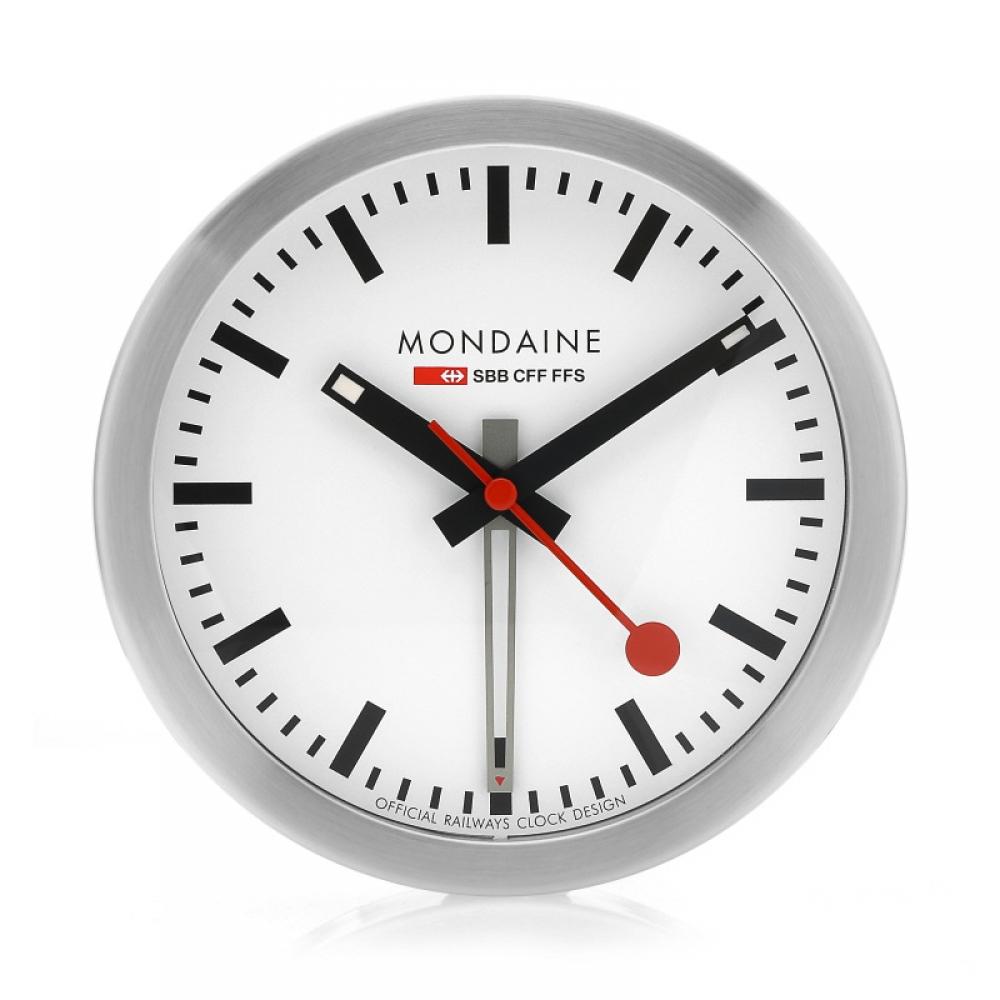 Mondaine A997.mcal.16sbb Alarm Mini Wall Clock Public Desk Clock