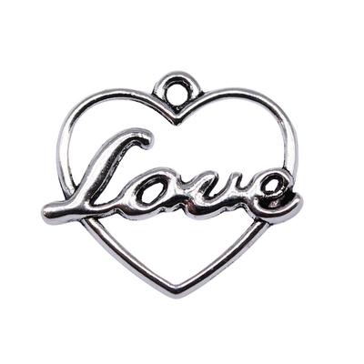 Charms Love Heart Tags Best Friends Pendants Vintage Jewelry Supplies QC080