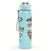1PC Coffee Cup Heart Collage Graphic,750ml Color Plastic Sports Water Bottle,Leakproof Flip Straw Lid,Suitable for Sports Office Home Use