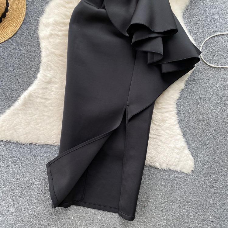 Elegantes Designer Luxus V-Ausschnitt Abendkleid Damen Bodycon Pailletten Perlen Partykleid Y2k Wadenlang