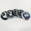 4Pcs 70mm wheel hub center cover sticker. Suitable for BMW 5/7/8 series and M models, aluminum alloy hub badge patch accessories