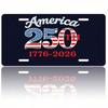 USA 250th Anniversary Flag Decorative Tin Sign 15x30 Cm for Car Collectors