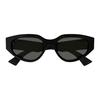 GUCCI Original Design Recycled Acetate Cat's Eye Sunglasses Unisex Couple Black