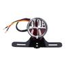 Motorrad Rücklichter Bremslicht Retro Stil Modifikation Universal DC12V mit Kennzeichen