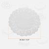 150/300pcs Lace Paper Doilies White Round/Oval/Rectangle Disposable Decorative Paper Placemats Hollow Flower Absorbing Papers