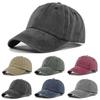 Supplier Two Tone Washed Baseball Caps for Women Man Casual Cotton Hat Vintage 6 Panel Dad Hat Streetwear Hat with Custom Logo