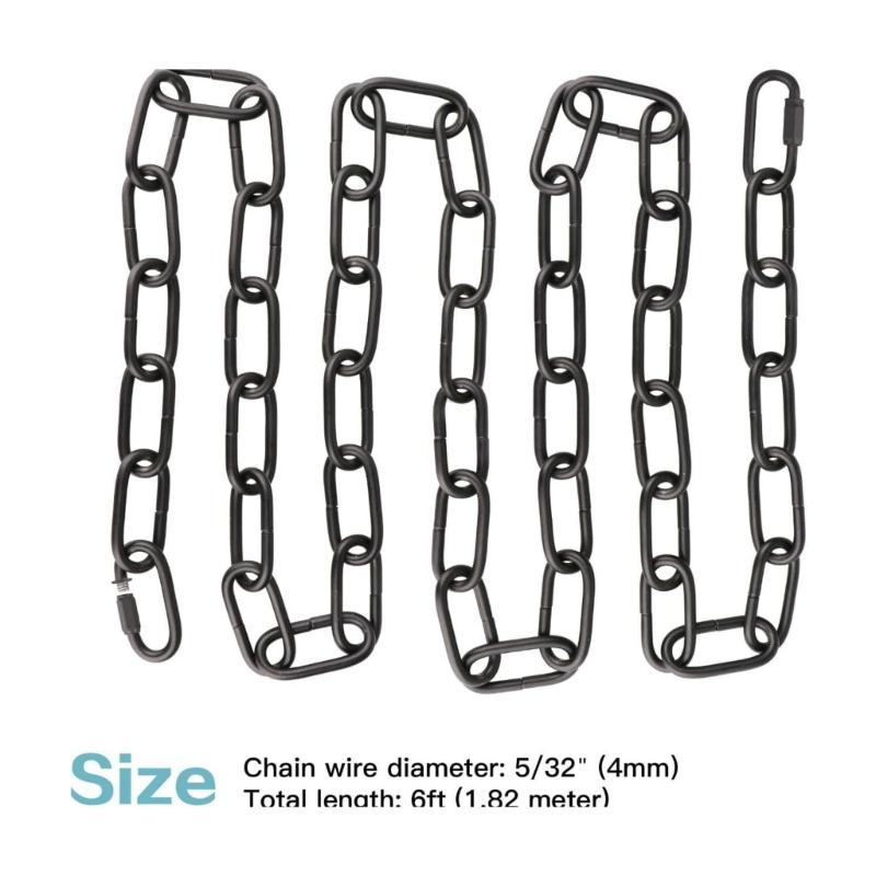 Adjustable Metal Pendant Chandelier Chain with Detachable Link 6 feet Industrial Light Fixture Chain Easy to Install
