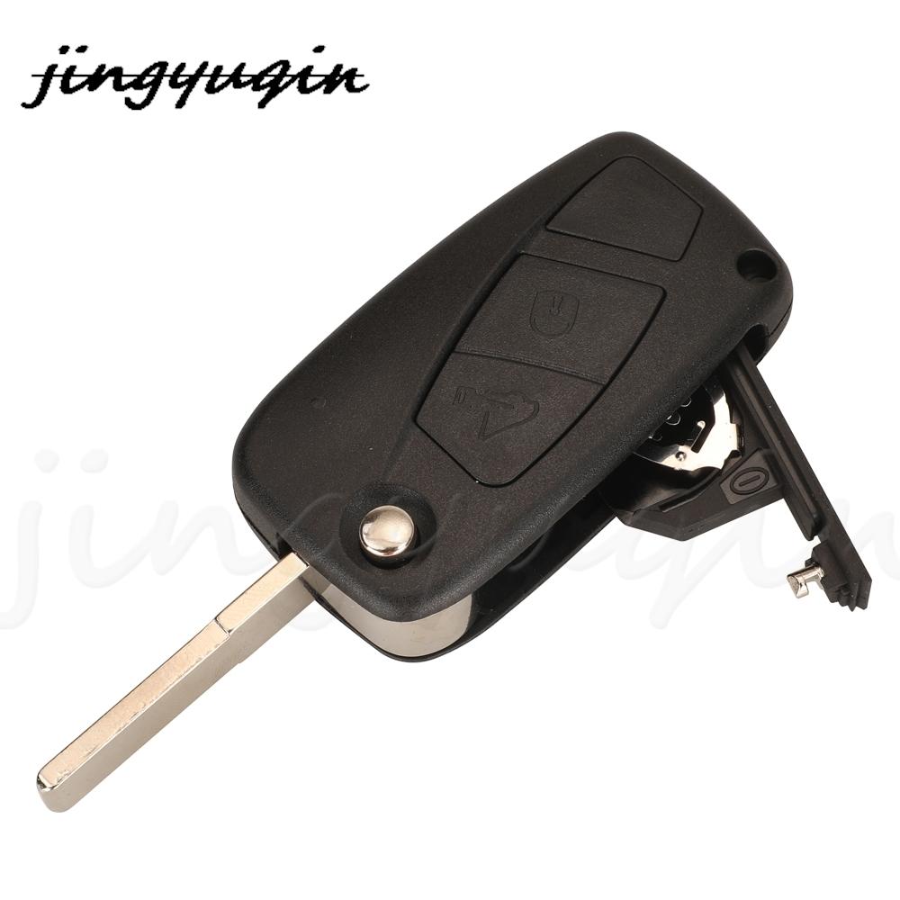 jingyuqin Flip Remote Car Key 433MHZ Megamos Crypto ID48 For Fiat Ducato Citroen Relay Peugeot Boxer Lancia With SIP22 Blade