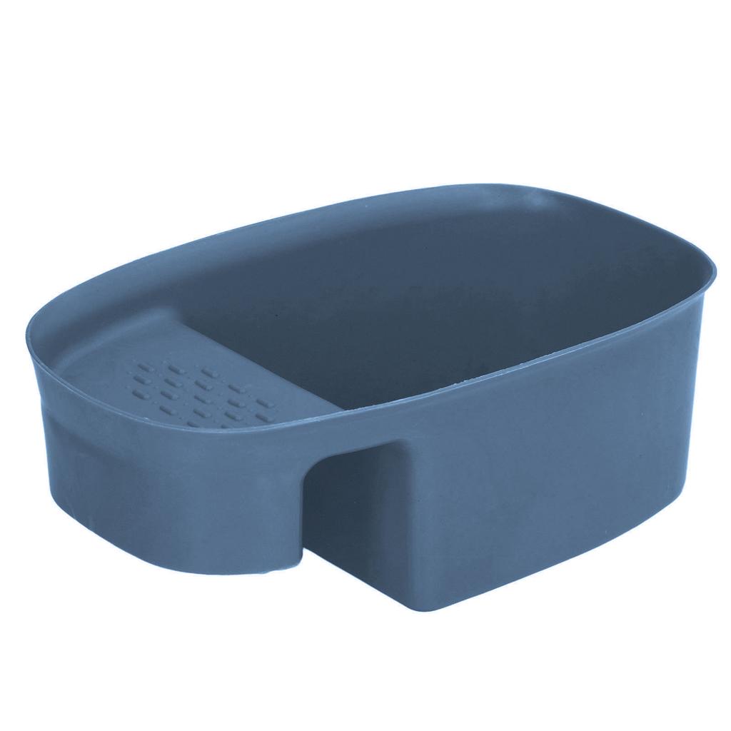 Sink Drain Basket Household Saddle Shaped Mesh Strainer for Kitchen Waste Vegetable FruitsBlue