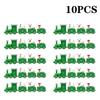 1-10PCS Small Christmas Train Decoration Cute Mini Ornament for Holiday Cake Topper Party Display and Festive Children Gift