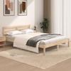 VidaXL Bed Frames Solid Pine Wood 120x190 Cm Small Double