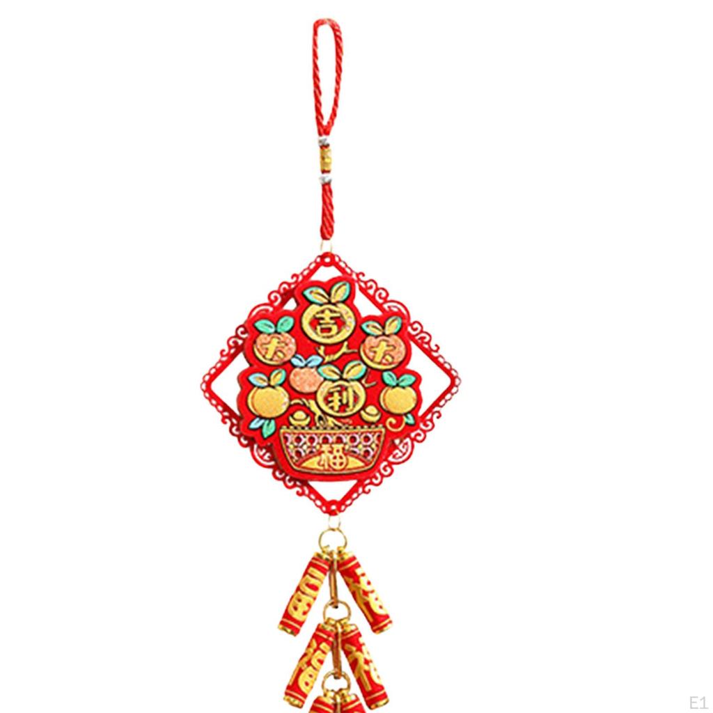 Chinese Year Hanging Decoration Charm Tassel Pendant Traditional Spring Festival Decor for Wall