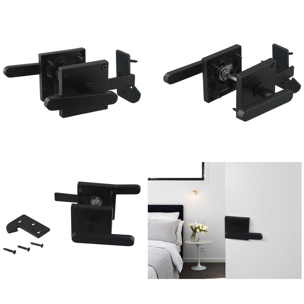 Double Sided Latch Wooden Door Latch Child Safety Easy To Install Flip Door Latch Heavy-duty For Yard Security