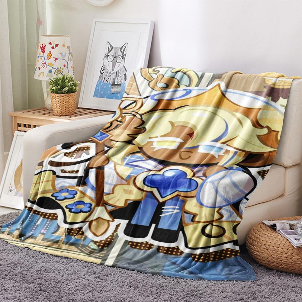 Cookie Run Kingdom Print Flannel Blanket, High Quality Comfortable for All Seasons, Home Decor, Warmth and Comfort, Perfect for Christmas Gifts17