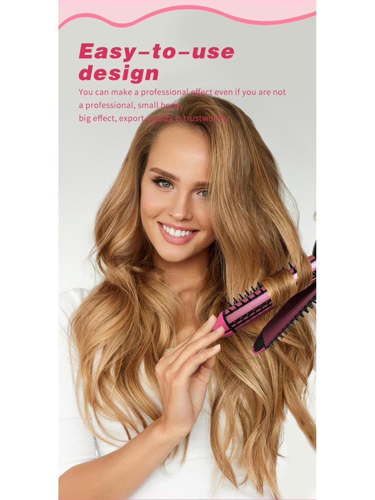 Digital Display Hair Curler & Straightener - Automatic, Dual-Purpose Curling Iron