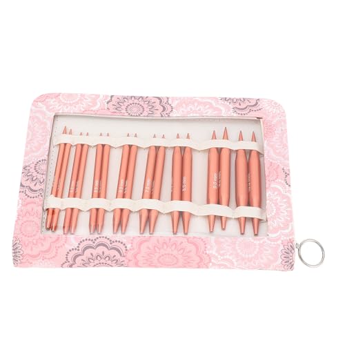 

Circular Knitting Needle Set, Detachable Design, Knit Pick Interchangeable Needles, Aluminum Crochet Hooks, Knitting Needles for Weaving Projects, wit