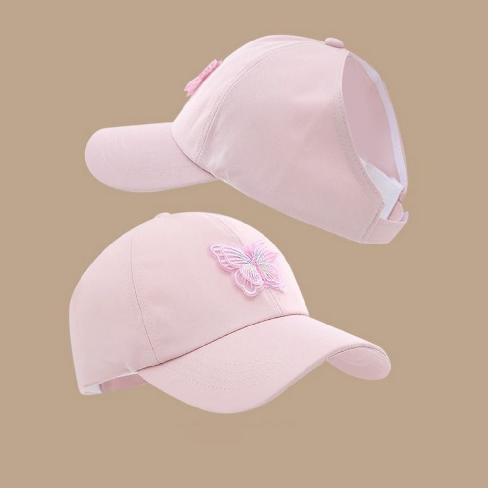 Breathable Back Opening Sun Hat Adjustable Parent-child Cap Fashion Visor Cap For Women Kids