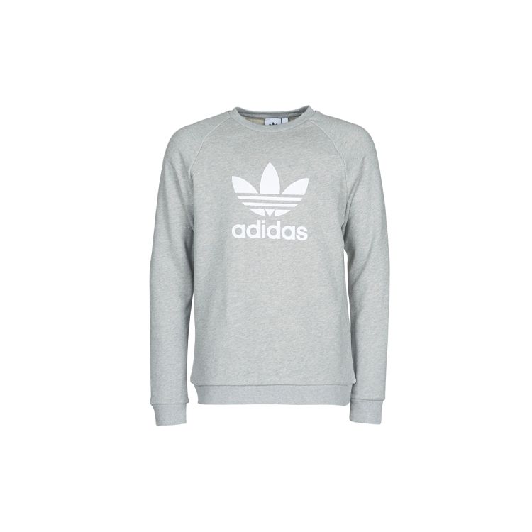 

Мужская толстовка с круглым вырезом Adidas Originals Trefoil, светло-серая CY4573 M
