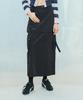 LARTIGENT L9 2-Way Nylon Long Skirt(Black)