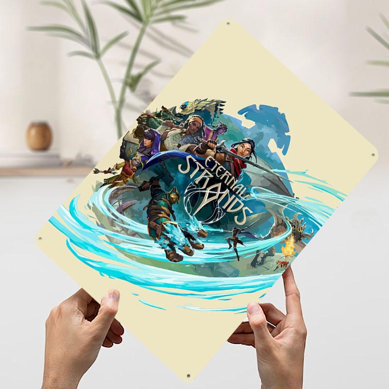 

Eternal Strands Game Cover Art Metal Poster Customized Wall Art Retro Vintage Tinplate Signs for Decoration At Home Decor Items 7.9x11.8In(20x30cm)