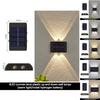 2 Pack Solar Up Down Wall Lights Outdoor Sconce IP65 Waterproof Solar Fence Light For Home Garden Porch Decoration