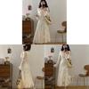 French Elegant Long Sleeve Dress With Knit Fabric And Ruffle Details For Spring Fashion