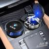 Car Ashtray Creative Storage With Lid LED Light Suede Ashtray Accessory For BMW X1 X2 X3 X5 X4 X6 X7 G32 G11 G12 F40 F30 F20 F34 X111