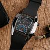 Fashion Men's Stainless Steel Luxury Sport Analog Quartz LED Wrist Watch Black Sport Watches Fashion Wristwatches For Men Gift