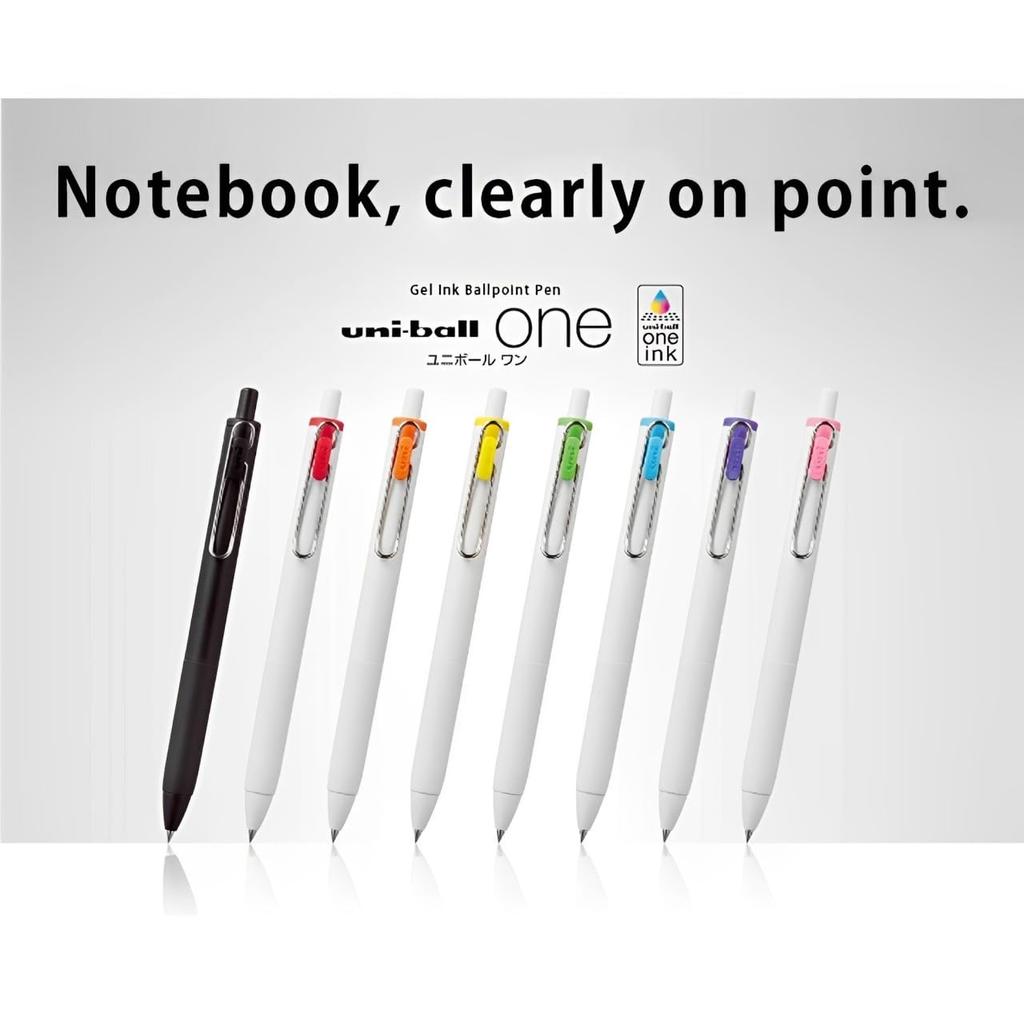 Mitsubishi Pencil one gel ink ballpoint set with other uni-ball pen, 0.38mm, 20-color (compatible pens).