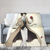 Dazai Bungo Stray Dogs Blankets Coral Fleece Plush Textile Decor  Portable Super Soft Throw Blanket for Bed Travel Rug Piece