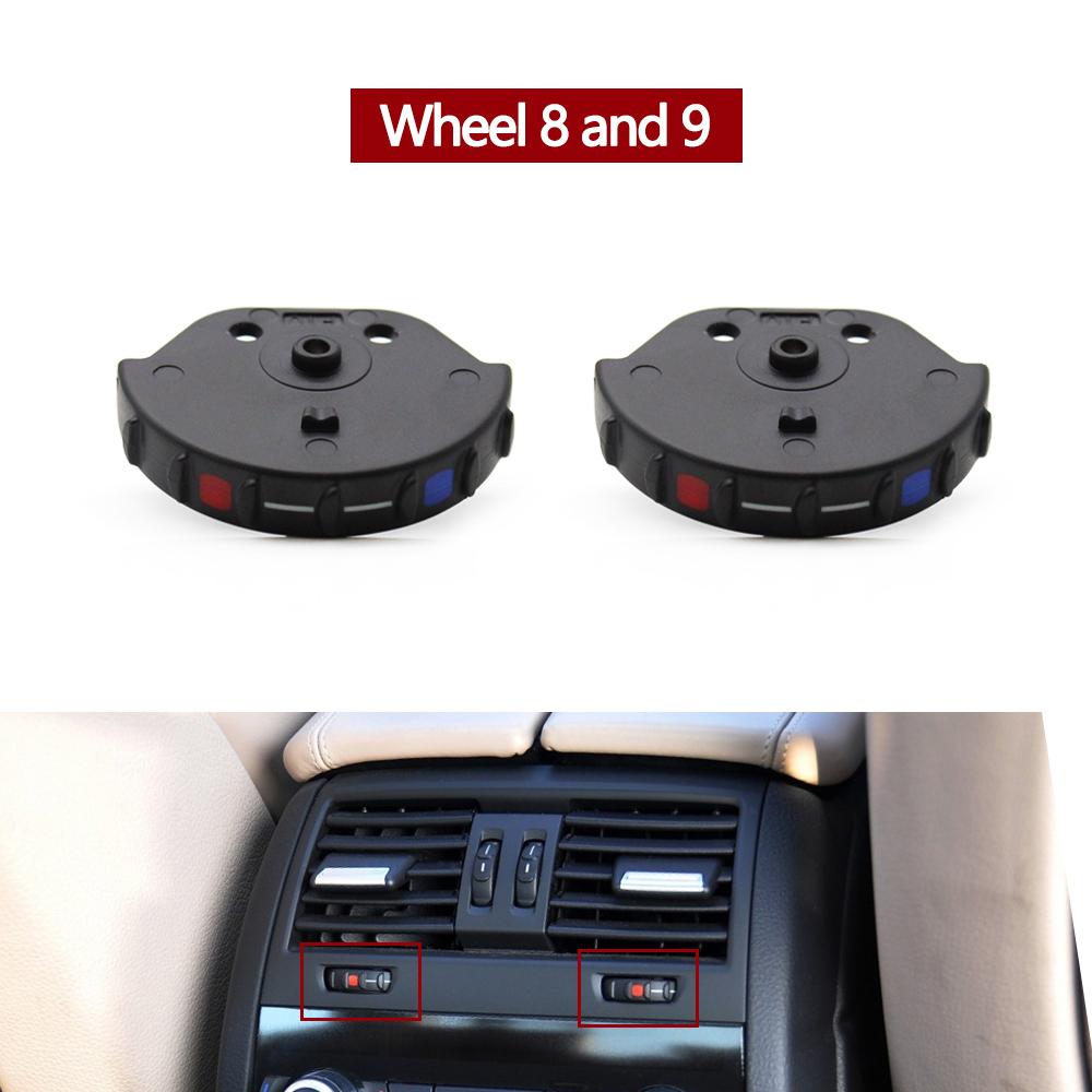 Car Front Rear Dashboard AC Conditioner Roll Air Vent Rolling Wheel Replace For BMW 5 Series F10 F11 520i 525i 528i 530i 535i