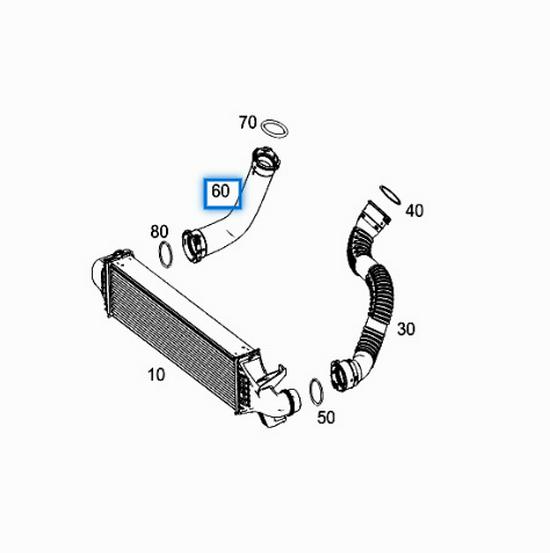 Turbocharger Hose for Benz CLA W117 (Model: 2465280282)