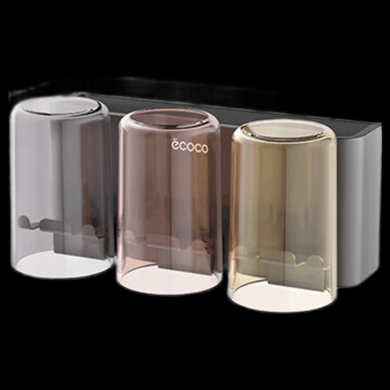 ecoco Wall-Mounted Toothbrush Holder with 3 Cups