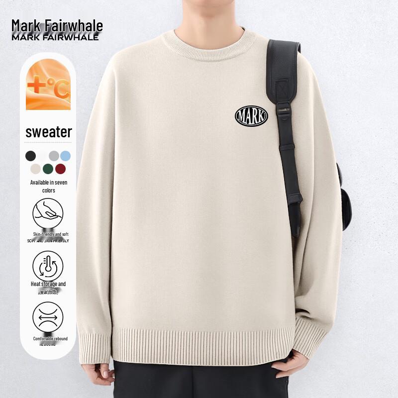 Mark Fairwhale Men's Trendy Loose Fit Winter Knit Sweater