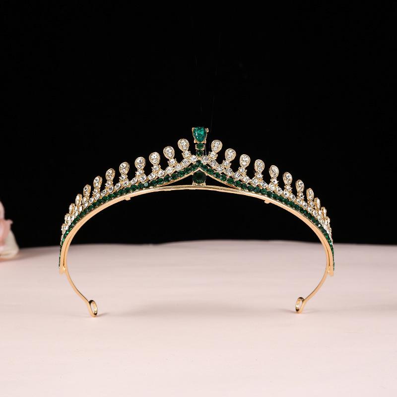 Bridal Crown Tiara Korean Princess Birthday Crystal Crown 18-year-old Adult Gift Female Anchor Hair Accessories