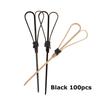 12cm 100pcs Bamboo Cocktail Sticks Pick Martini Drink Stick Picks Levo Bar Tool