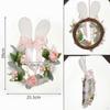 Easter Wreath Decorative Practical Decoration Cute Artificial Flower Spring for
