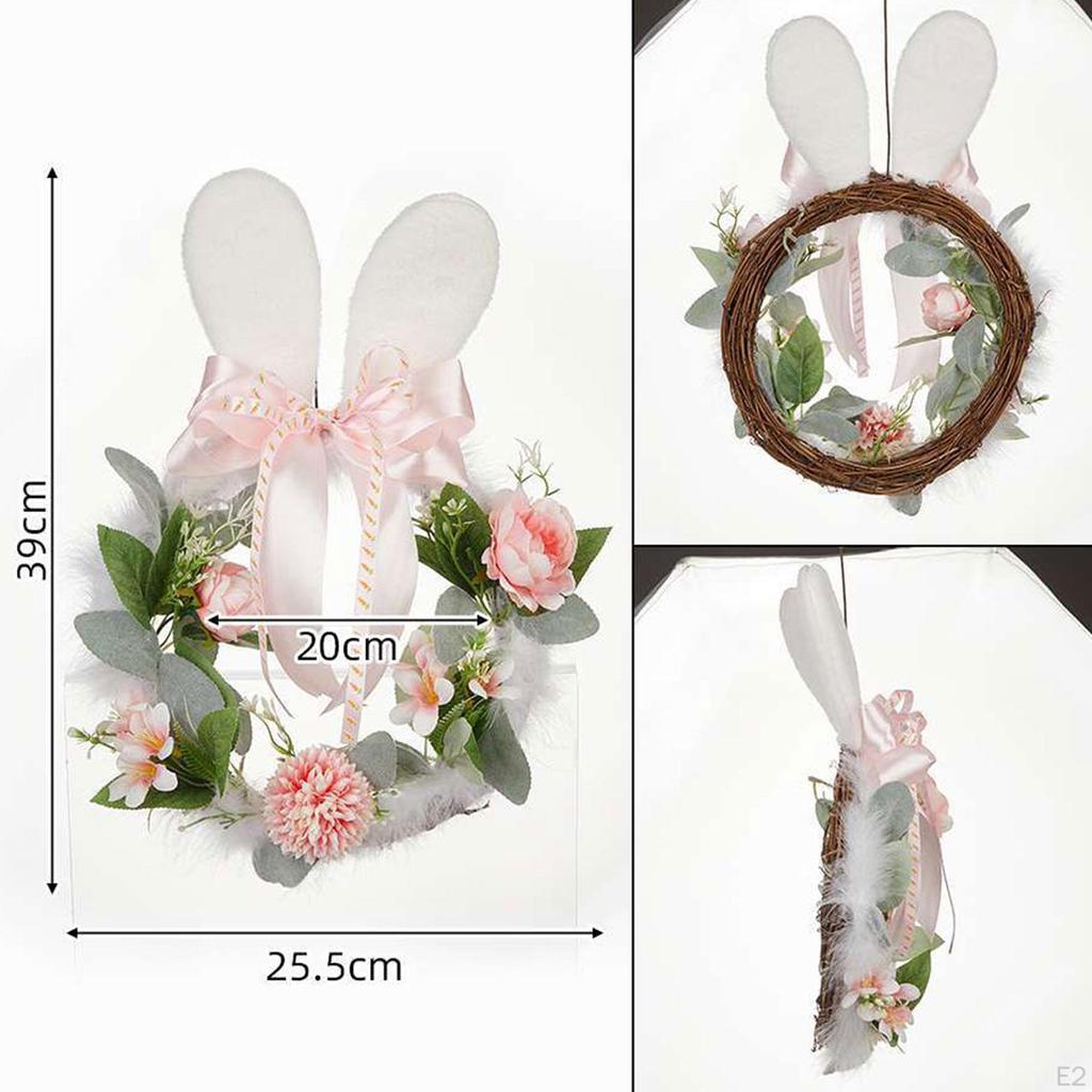 Easter Wreath Decorative Practical Decoration Cute Artificial Flower Spring for