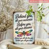 Vintage Metal Poster Dragonfly 12x8 Inch Inspirational Wall Art