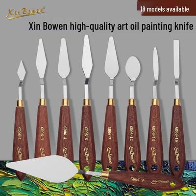 Cross-border Acrylic Paint Palette Knife - Single Oil Painting Mixing Tool, Spatula, and Picking Knife for Artists